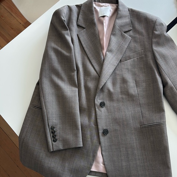 Sandro Micro Houndstooth Blazer Brown - Size 36 - Picture 1 of 7